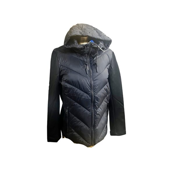 Dkny Jackets & Blazers - NEW Women’s DKNY Hooded Quilted Lightweight Puffer Jacket- Black - Large